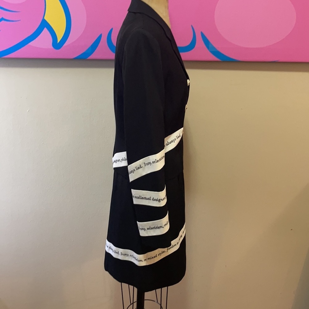Moschino Black White Striped Skirt Suit The Nanny - Picture 4 of 15